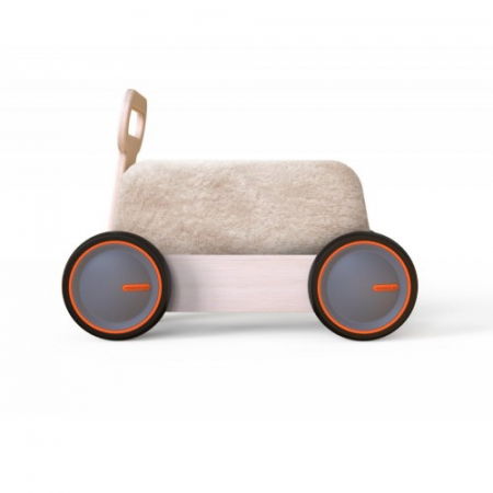 Masinuta ride-on, premergator si carucior de jucarii MamaToyz DriveMe Soft, Ursulet - Jucarie din lemn 3 in 1 [7]