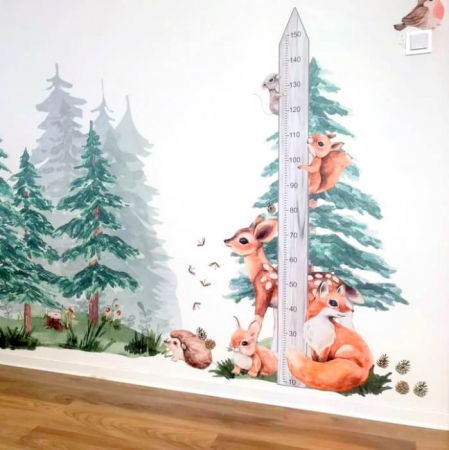 Metru pentru copii 150 cm cu animale FOREST [2]