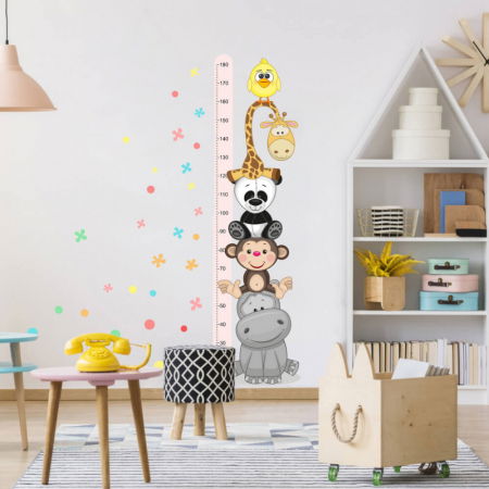 Stickere decorative - Metru pentru perete, roz, pentru copii, 45 x 187 cm