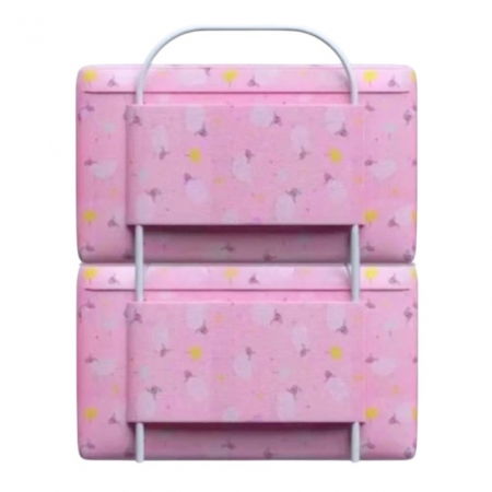 Mini-Bumper protectie pat, 50(L)x56(H) cm, Roz [11]