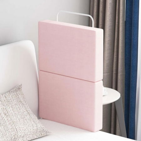 Produse resigilate pentru copii si bebelusi - PRODUS RESIGILAT - Mini-Bumper protectie pat, 50(L)x56(H) cm, Roz pastel