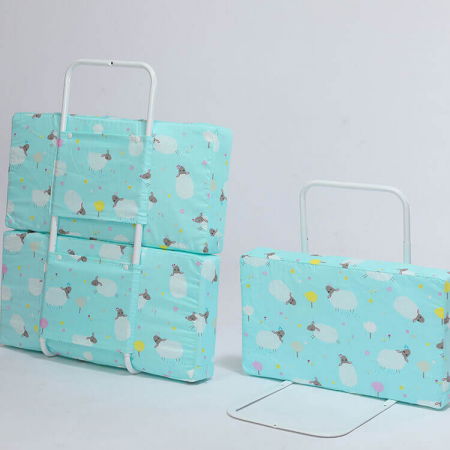 Mini-Bumper protectie pat, 60(L)x56(H) cm, Turcoaz [5]