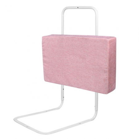 Aparatori laterale patut bebe - Mini-Bumper protectie pat, 60(L)x28(H) cm, Roz pastel