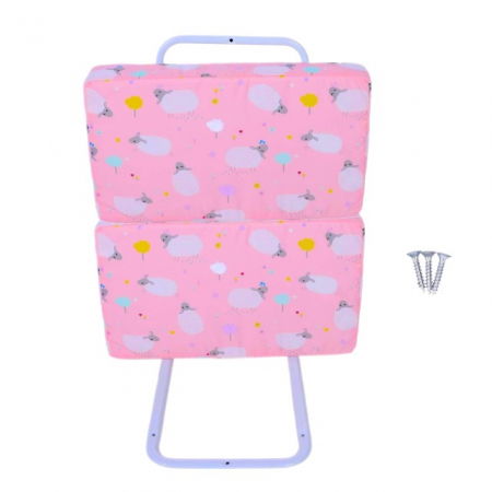 Mini-Bumper protectie pat, 60(L)x56(H) cm, Roz [9]