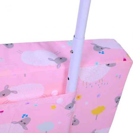 Mini-Bumper protectie pat, 60(L)x56(H) cm, Roz [5]