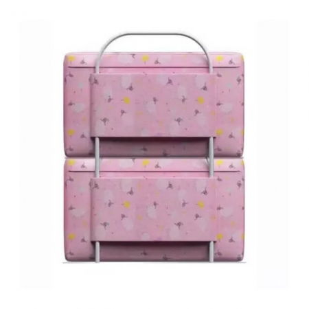 Mini-Bumper protectie pat, 60(L)x56(H) cm, Roz [18]