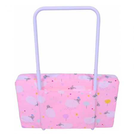 Mini-Bumper protectie pat, 60(L)x56(H) cm, Roz [3]