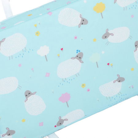 PACHET 3x Mini-Bumper 60x56 cm protectie pat, Turcoaz [11]