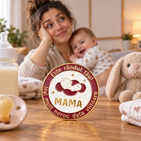 Moneda cine il schimba pe bebe, in cutie de cadou elegant pentru parinti cu nou-nascuti, Empria, in romana [2]
