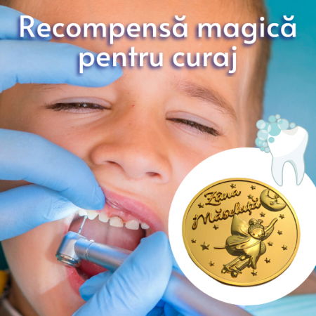 Moneda pentru copii de la Zana Maseluta, amintire primul dintisor de lapte pierdut, Empria [3]