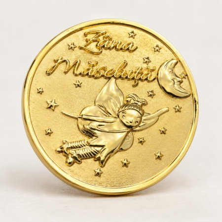 Idei de cadouri pentru bebelusi si copii - Moneda pentru copii de la Zana Maseluta, amintire primul dintisor de lapte pierdut, Empria