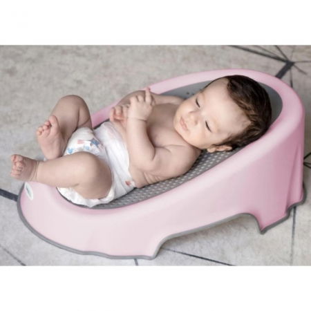 Noul suport pentru baie bebelusi Soft Basic BabyJem, Roz [1]