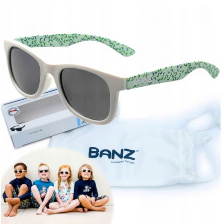 Ochelari de Soare pentru bebelusi, J-Banz Beachcomber, 1-2 ani, Green Confetti [2]