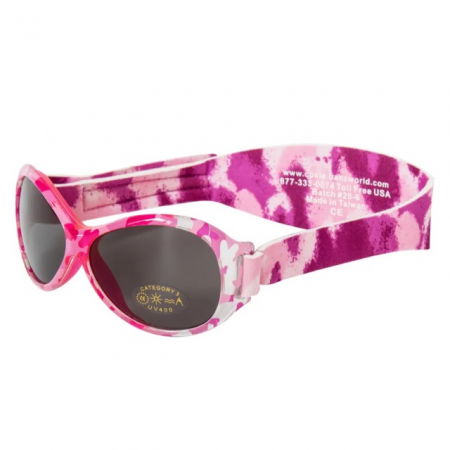 Ochelari de Soare pentru copii, 2-5 ani, Retro, Oval Pink Diva [1]