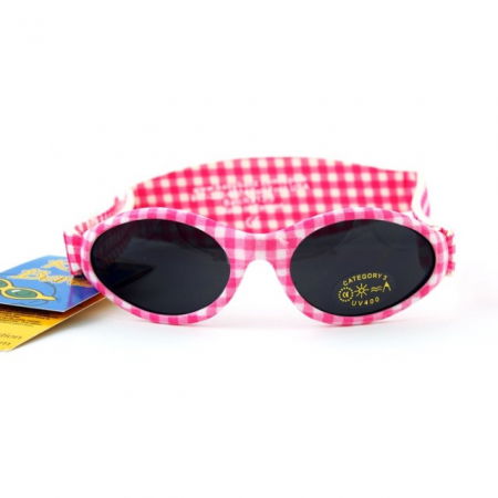 Ochelari de Soare pentru Copii, Bubzee, 2-5 ani, Pink Check [3]
