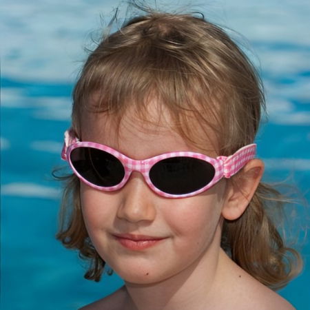 Ochelari de Soare pentru Copii, Bubzee, 2-5 ani, Pink Check [5]