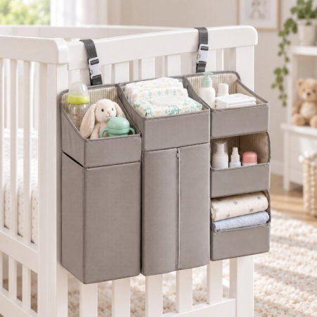 Organizator modular pentru patut, 50x58 cm, Diverse culori [3]