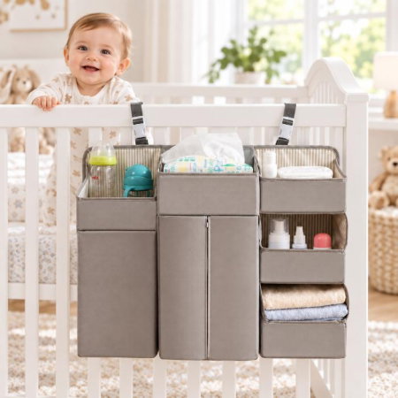 Organizator modular pentru patut, 50x58 cm, Diverse culori