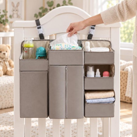 Organizator modular pentru patut, 50x58 cm, Diverse culori