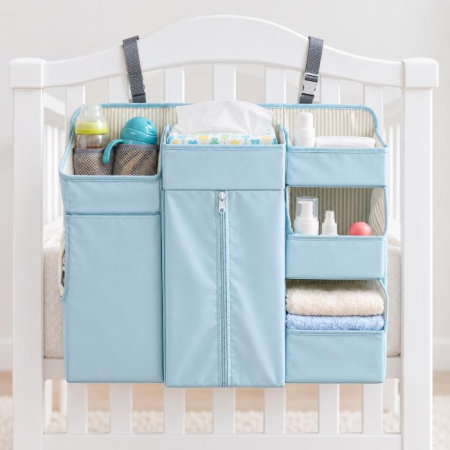 Somnul bebelusului - Organizator modular patut 50x58 cm, Bleu