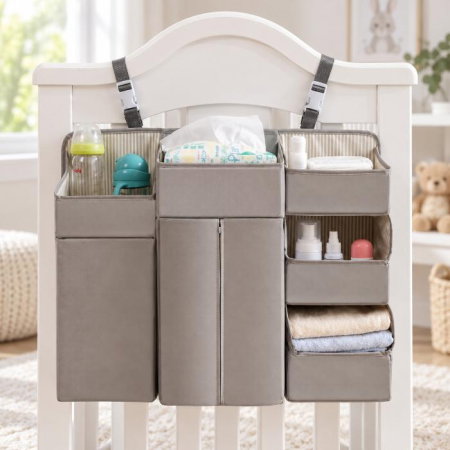 Organizator modular pentru patut, 50x58 cm, Diverse culori [4]