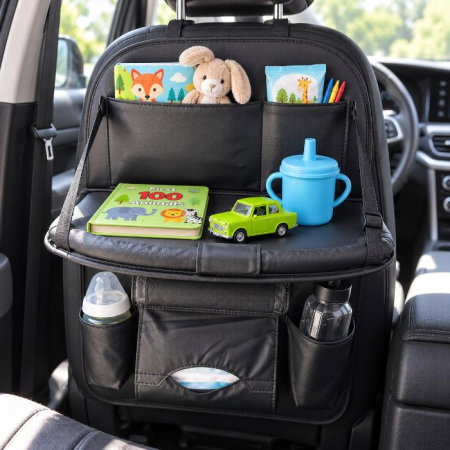 Organizator scaun auto copii, impermeabil, Empria, 63x44.5 cm, Diverse culori [5]