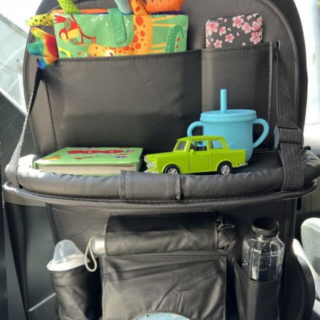 Accesorii auto copii - Organizator scaun auto copii, impermeabil, Empria, 63x44.5 cm, Diverse culori