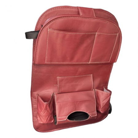 Organizator scaun auto copii, impermeabil, Empria, 63x44.5 cm, Visiniu [2]