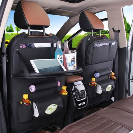 Accesorii auto copii - Organizator scaun auto copii, impermeabil, Empria, 63x44.5 cm, Diverse culori
