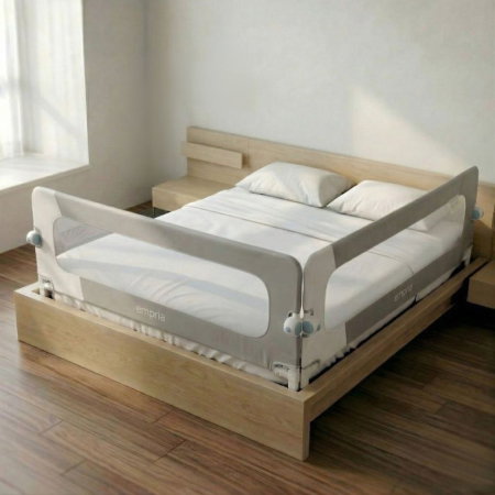 Bariere protectie pentru pat - PACHET: 2 Bariere protectie pat copii, Rabatabile, pat de 200x200 cm