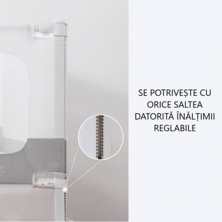 PACHET 4 Bariere Protectie Pat 160x200 cm, Transformabile in Tarc de joaca [17]