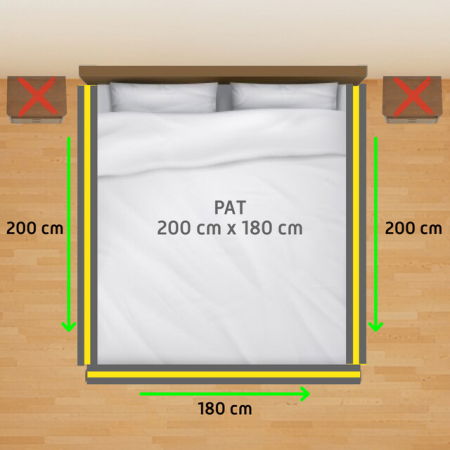 PACHET: 3 Bariere protectie pat copii, Rabatabile, pat de 180x200 cm [2]