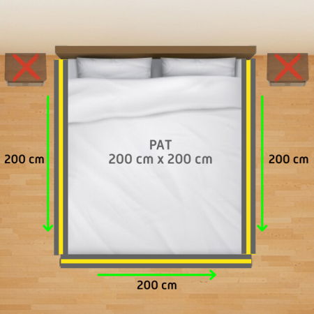 PACHET: 3 Bariere protectie pat copii, Rabatabile, pat de 200x200 cm [2]