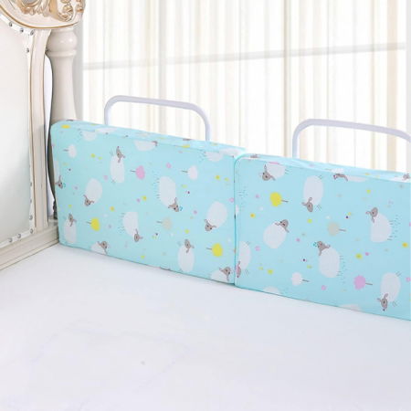 PACHET 3x Mini-Bumper 50x56 cm protectie pat, Turcoaz [7]