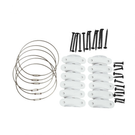 Pachet 6 kituri anti-rasturnare mobilier, protectie copii, protectie cutremur, Empria, Alb [10]