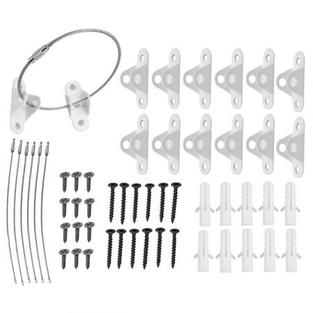 Pachet 6 kituri anti-rasturnare mobilier, protectie copii, protectie cutremur, Empria, Alb [7]