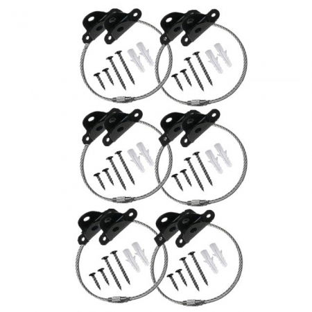 Protectii utile - Pachet 6 kituri anti-rasturnare mobilier, protectie copii, protectie cutremur, Empria, Diverse culori