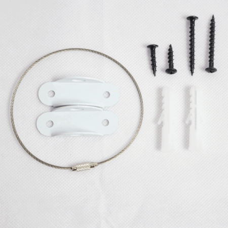 Pachet 6 kituri anti-rasturnare mobilier, protectie copii, protectie cutremur, Empria, Alb [9]