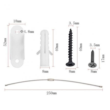 Pachet 6 kituri anti-rasturnare mobilier, protectie copii, protectie cutremur, Empria, Alb [8]