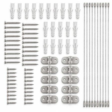 Pachet ancore mobila, metalice, sigurante pentru protejarea copiilor, protectie cutremur, Empria, 10 Seturi [8]