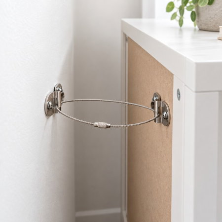 Protectii utile - Pachet ancore mobila, metalice, sigurante pentru protejarea copiilor, protectie cutremur, Empria, 10 Seturi