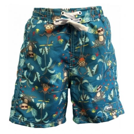 PACHET: BERMUDE +  BLUZA CU MANECA LUNGA, Petrol Jungle, Marimea 8 [4]