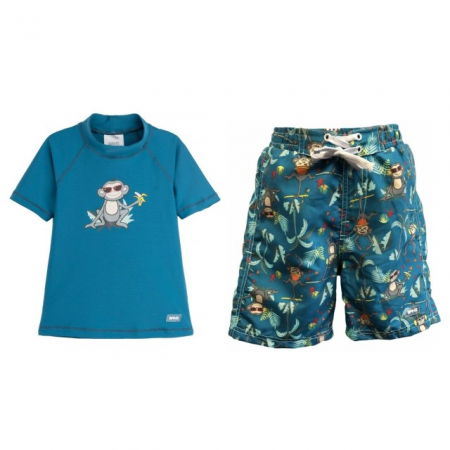 PACHET: BERMUDE + TRICOU, Petrol Jungle, Marimea 2 [3]