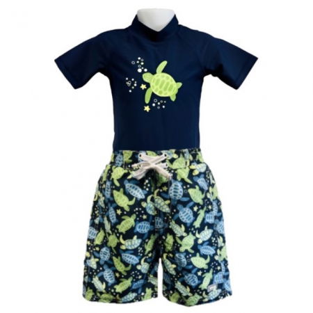 Haine plaja / inot - PACHET: BERMUDE + TRICOU, BANZ, Turttle, Marimea 1