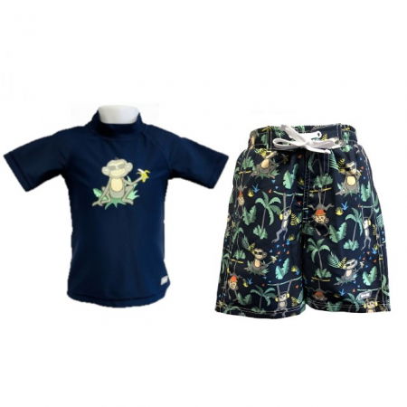 PACHET: BERMUDE + TRICOU, Navy Jungle, Marimea 2 [9]