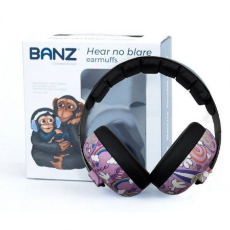 Pachet Combo, Casti Antifonice Banz copii + Ochelari de Soare Protectie UV, 3 - 36 luni, Peace [10]
