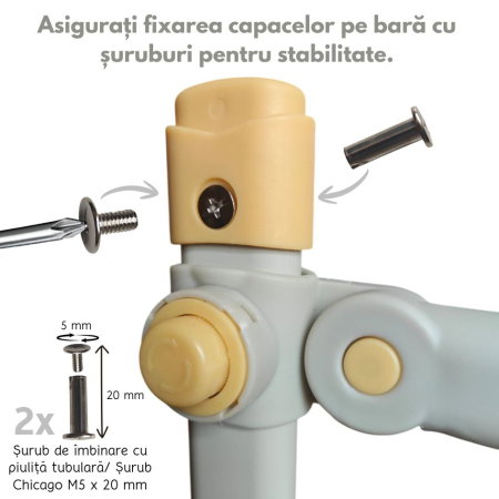 Set bariere pat copii 200x160 Empria Basic 3 laturi [15]