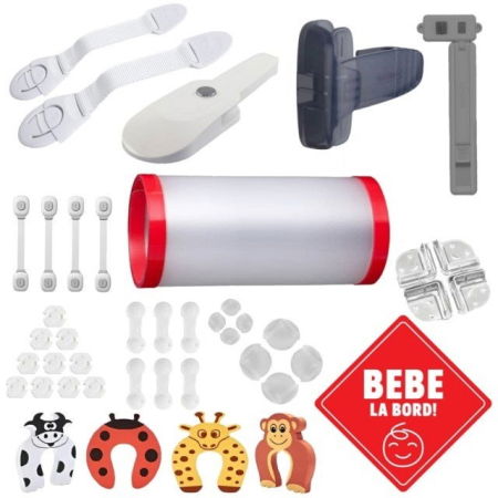 Sigurante pentru sertare si usi - PACHET: Kit Esential Siguranta Copii - 51 Protectii pentru Casa