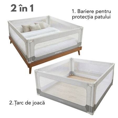 PACHET POPULAR: 4 Bariere model SELECT, Protectie Pat 150x200 cm, Transformabile in Tarc de joaca [3]