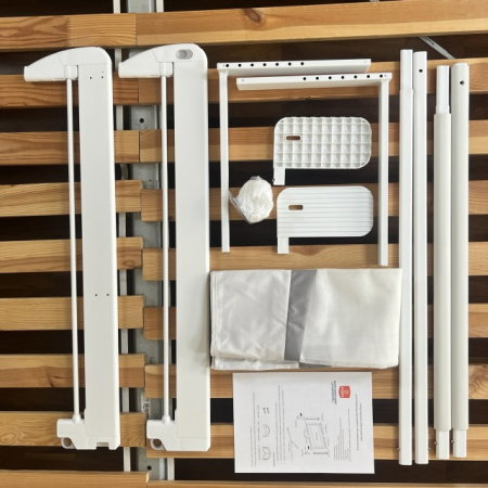 PACHET PREMIUM: 2 Protectii laterale pat, PREMIUM XXL, pat 150x200 cm + Set Conectori [46]